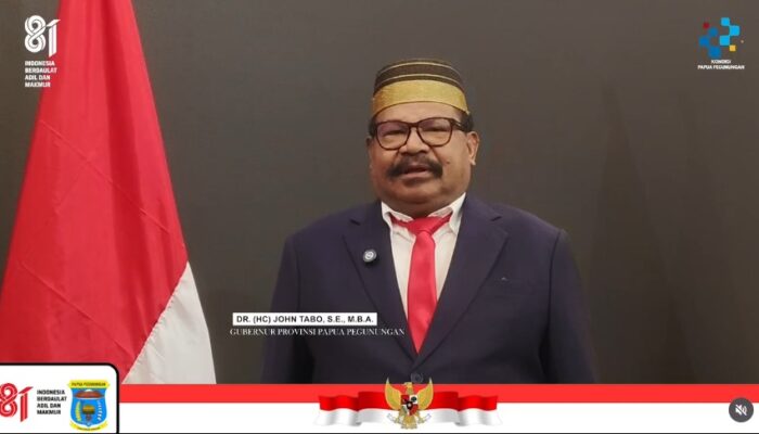 Peringatan HUT Ke-81 RI di Papua Pegunungan Berlangsung Khidmat, Gubernur Ajak Generasi Muda Terus Berkarya